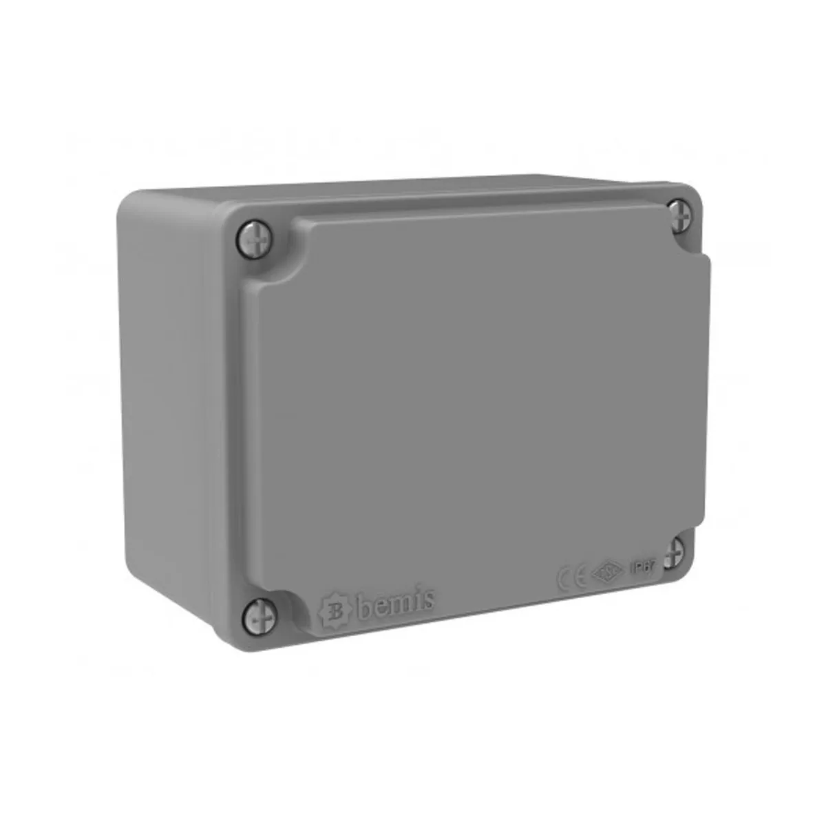 Bemis BB3-2123-1107 Alüminyum Buat Alüminyum Kapak IP67 100x130x75 mm Gri