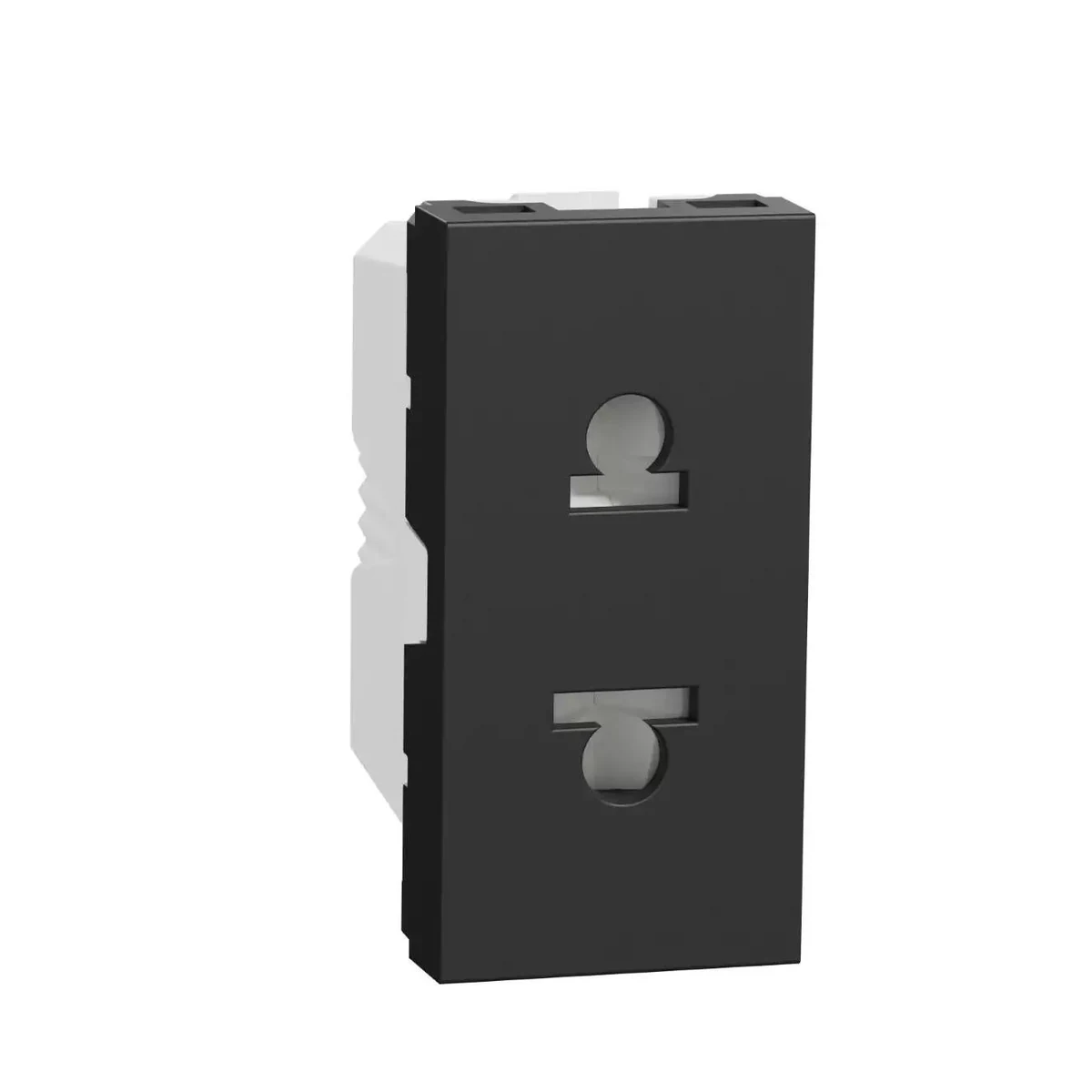 Schneider Electric NU302154 Yeni Unica, Euroamerican Socket 1 module, Anthracite