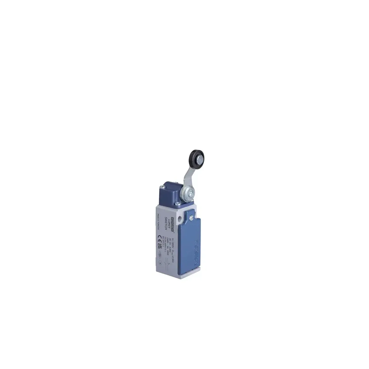 Emas L51 Metal Housing 18 mm Plastic Roller Adjustable Lever Snap-Action 1NO+1NC Limit Switch L51K13MEP125