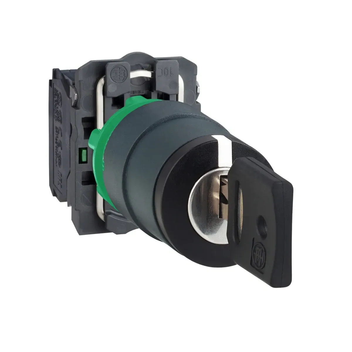 Schneider XB5AG33 1-0-2 Anahtarlı Kalıcı Siyah Mandal Buton 2NO