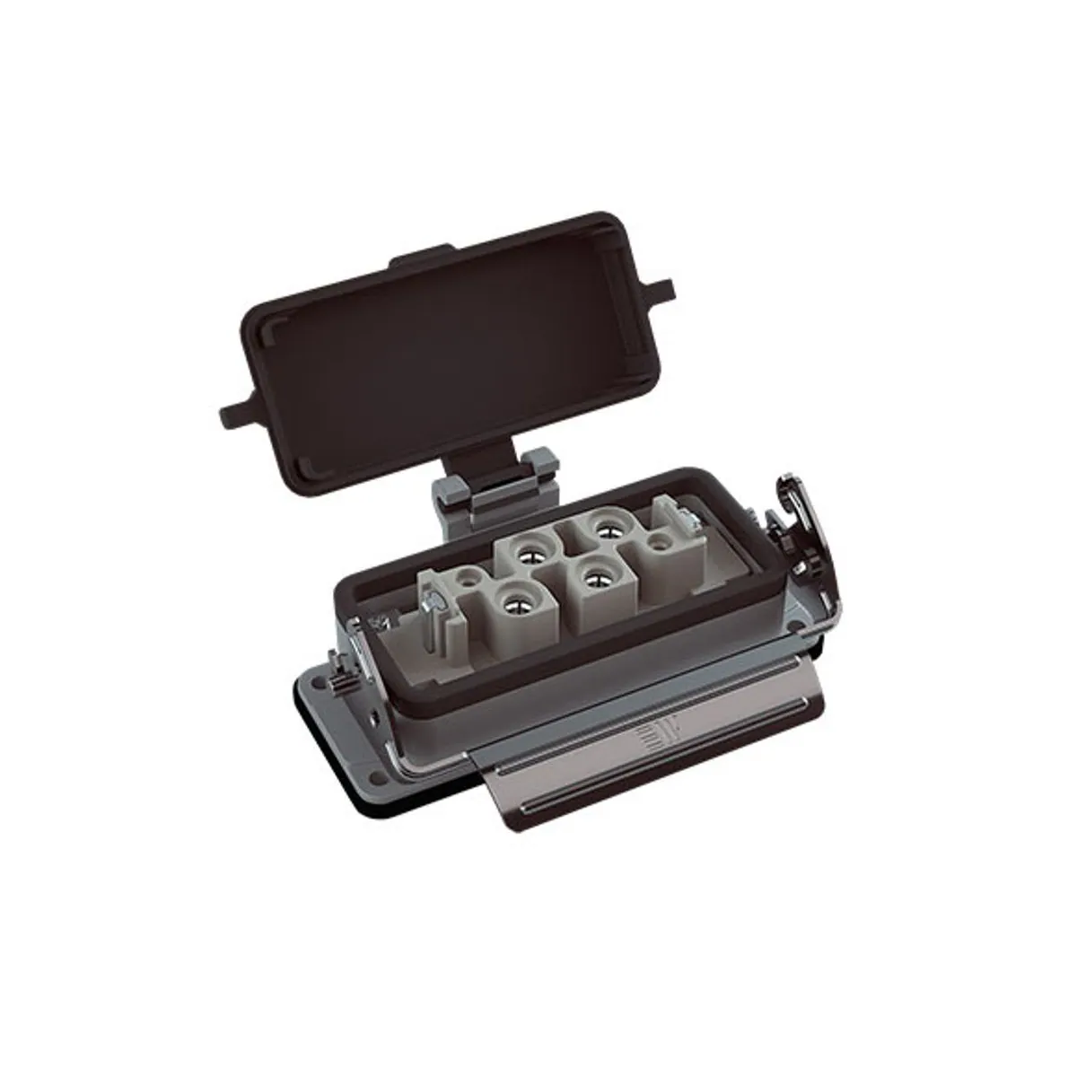 Mete Enerji 403750S 4/0x80A Multi Machine Socket Single Metal Latch Hinged Cover