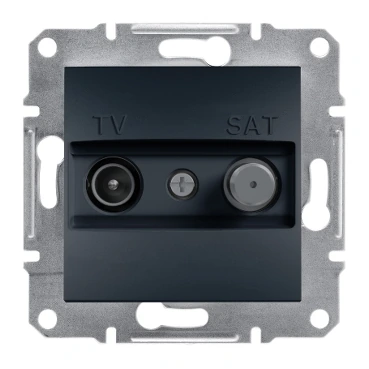 Schneider Electric EPH3400171 Asfora TV/SAT Priz SONLU 1dB Antrasit