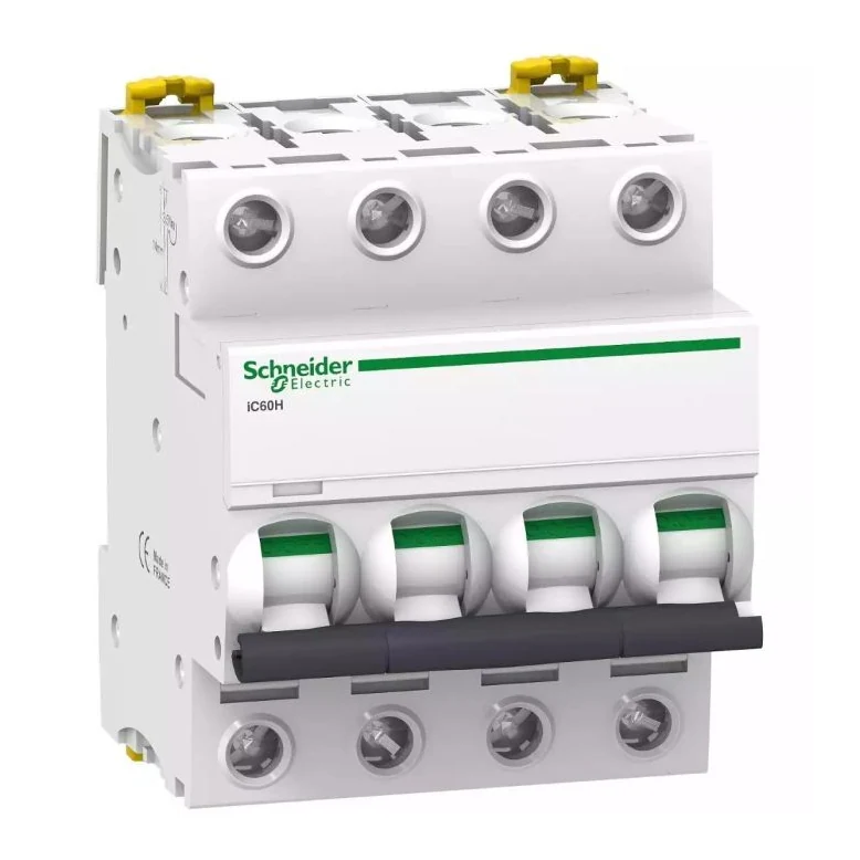 Schneider Electric A9F84410 Acti9 iC60H 4P 10A, 10kA C-Curve MCB