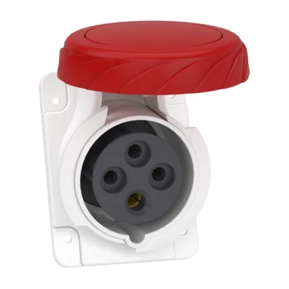 Schneider Electric PKF16F734 4x16A, Three-Phase, 3P+T, IP67, SCREW CONNECTION, Angled Machine Socket