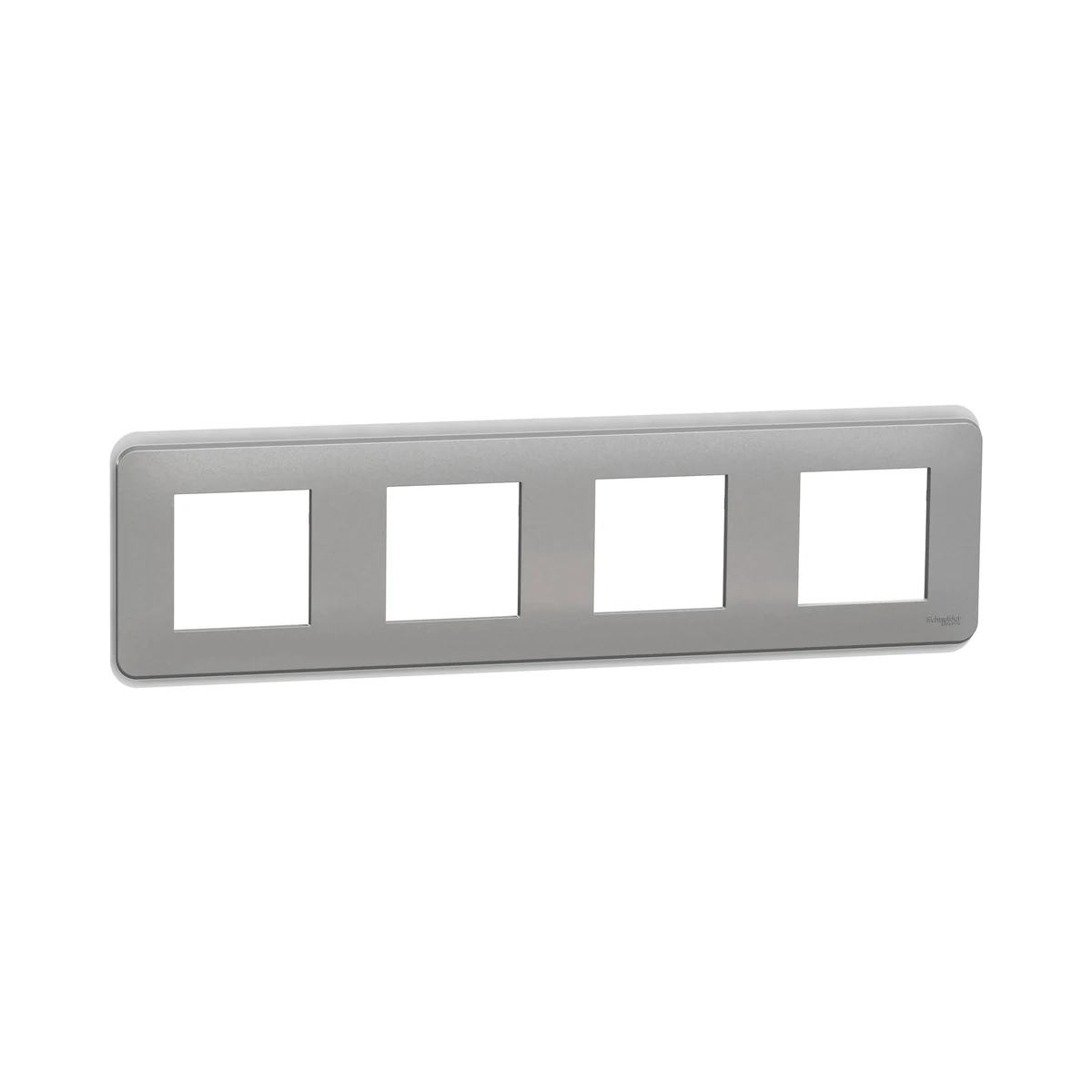 Schneider Electric NU400830 Yeni Unica, Pro 4-Gang Frame, Aluminum