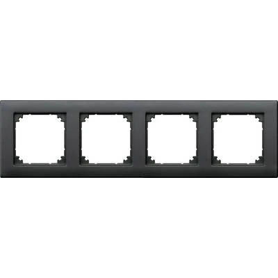 Schneider Electric 486414 Dörtlü çerçeve, M-Plan, Antrasit