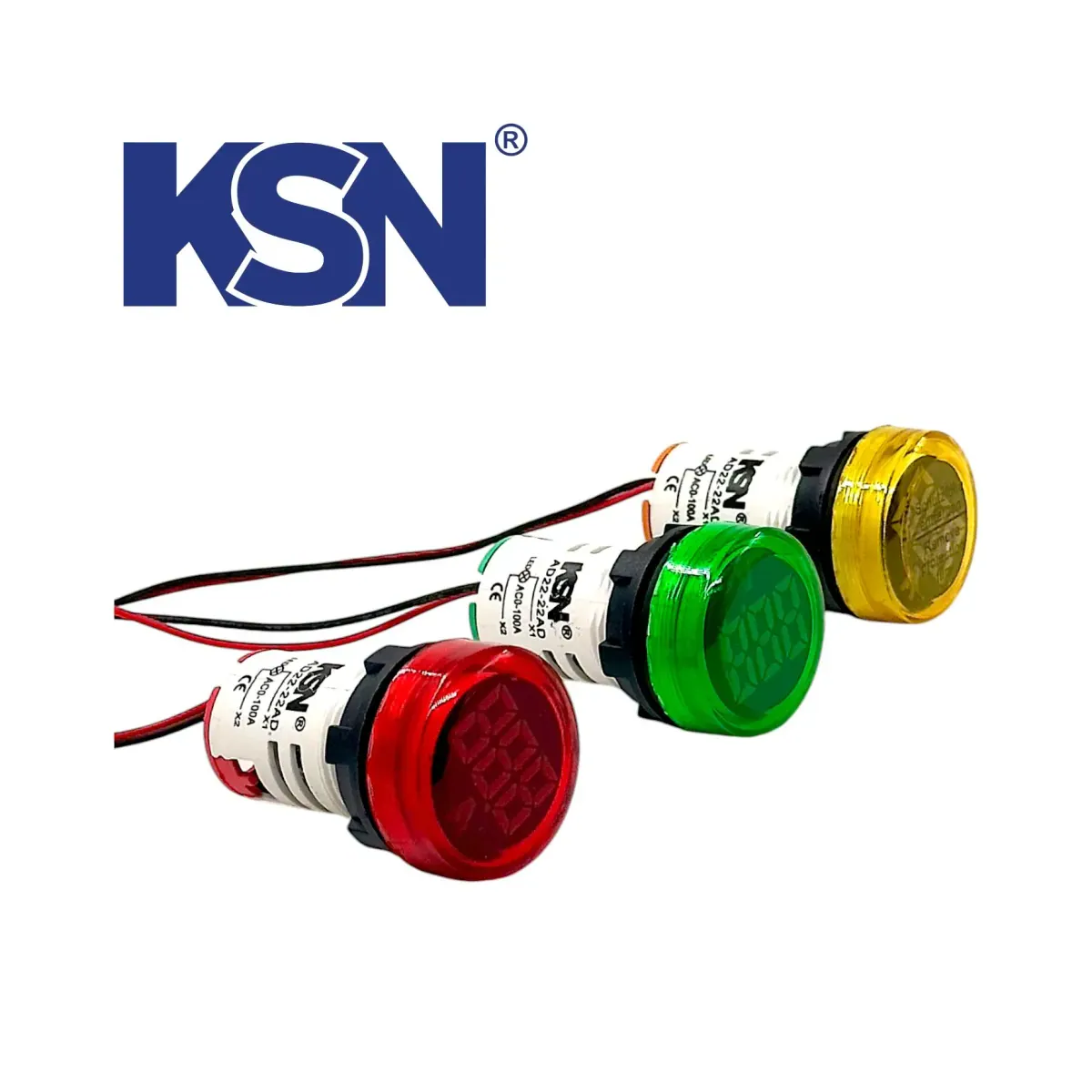 100A Sarı Led Ampermetre 22mm