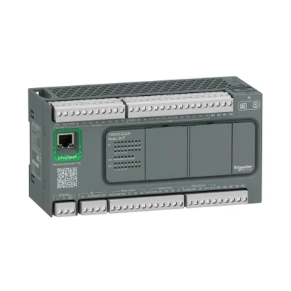 Schneider Electric TM200CE32R M200 PLC, 20 DI, 12 DO Relay, Ethernet — üretici katalog görseli