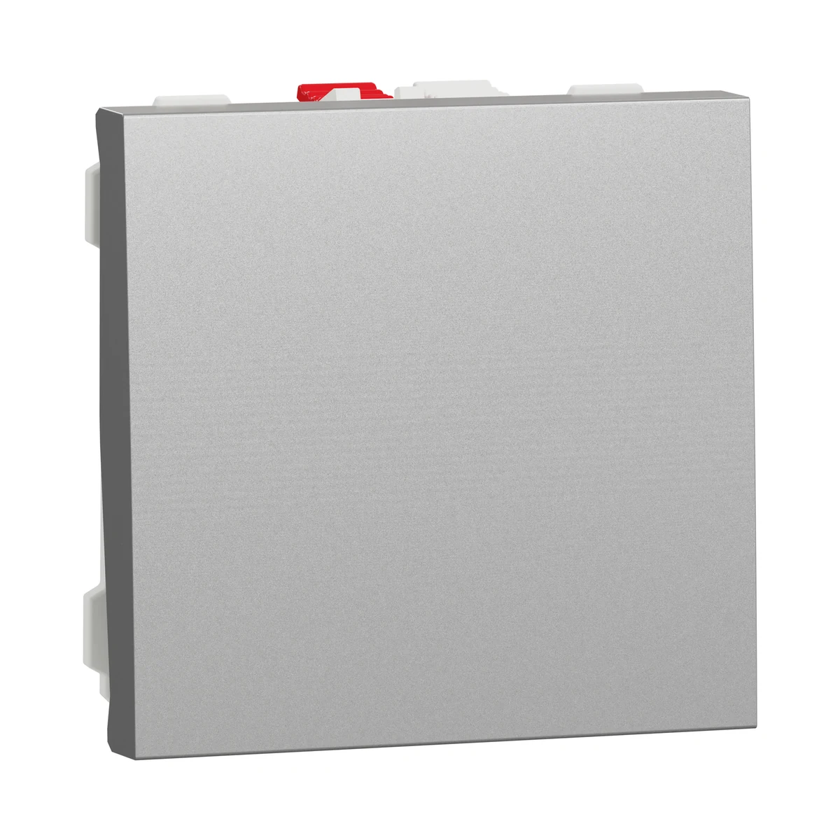 Schneider Electric NU320130 Yeni Unica, Anahtar 2 modül, Alüminyum — üretici ürün görseli