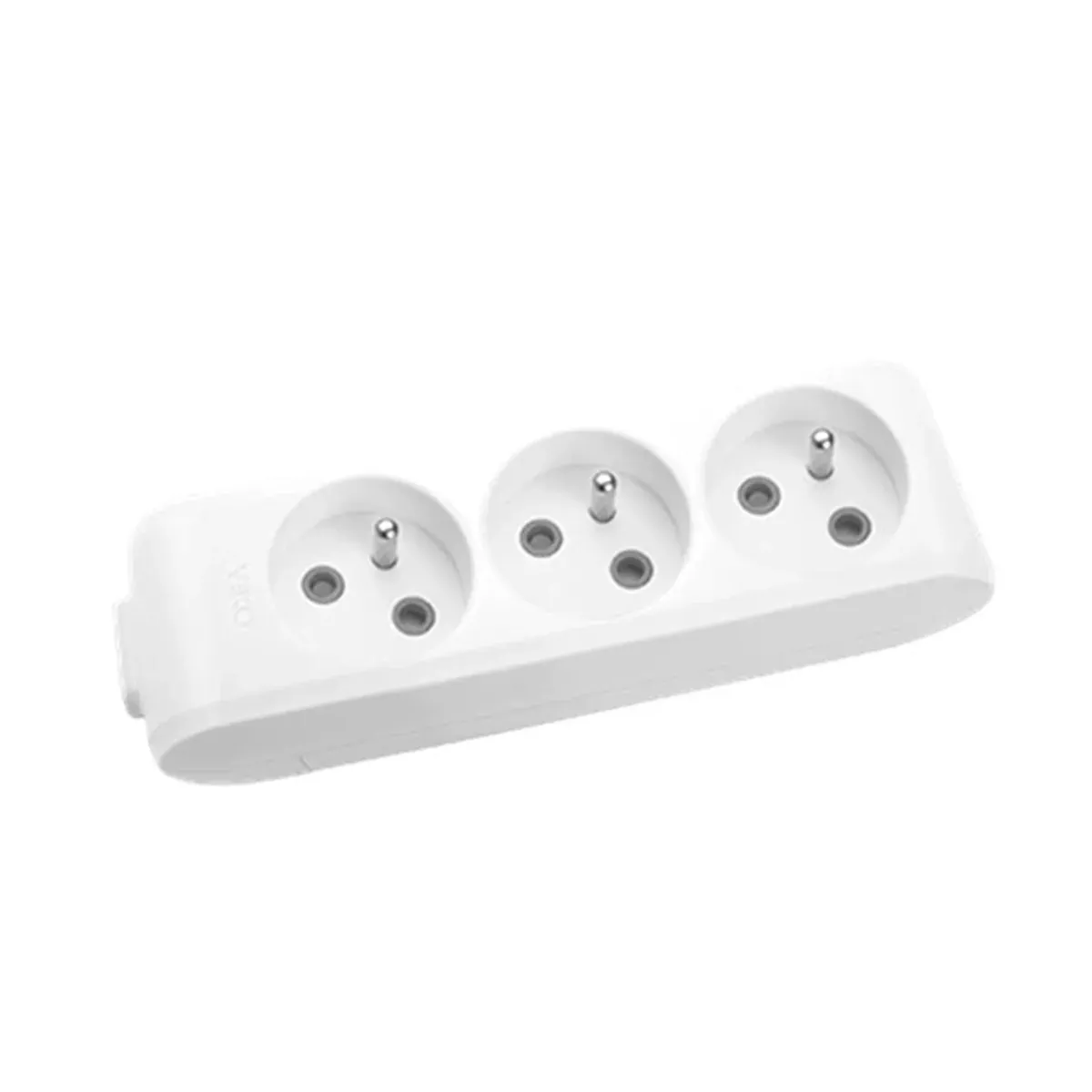 Viko White Three-Way UPS Grounded Socket with Terminal Block, Without Cable, Child-Protected.