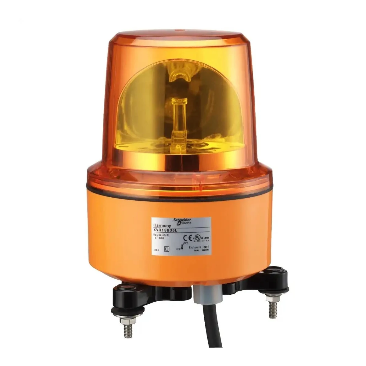 Schneider Electric XVR13B05L Döner tepe lambası, turuncu, LED, 24V AC/DC