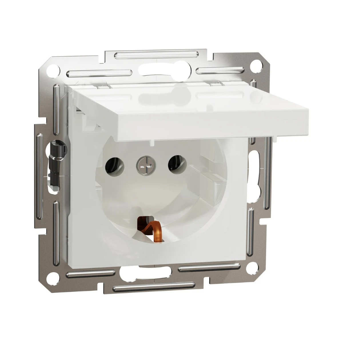 Schneider Electric EPH3170121 Asfora Kapaklı Topraklı Priz çerçevesiz — üretici ürün görseli