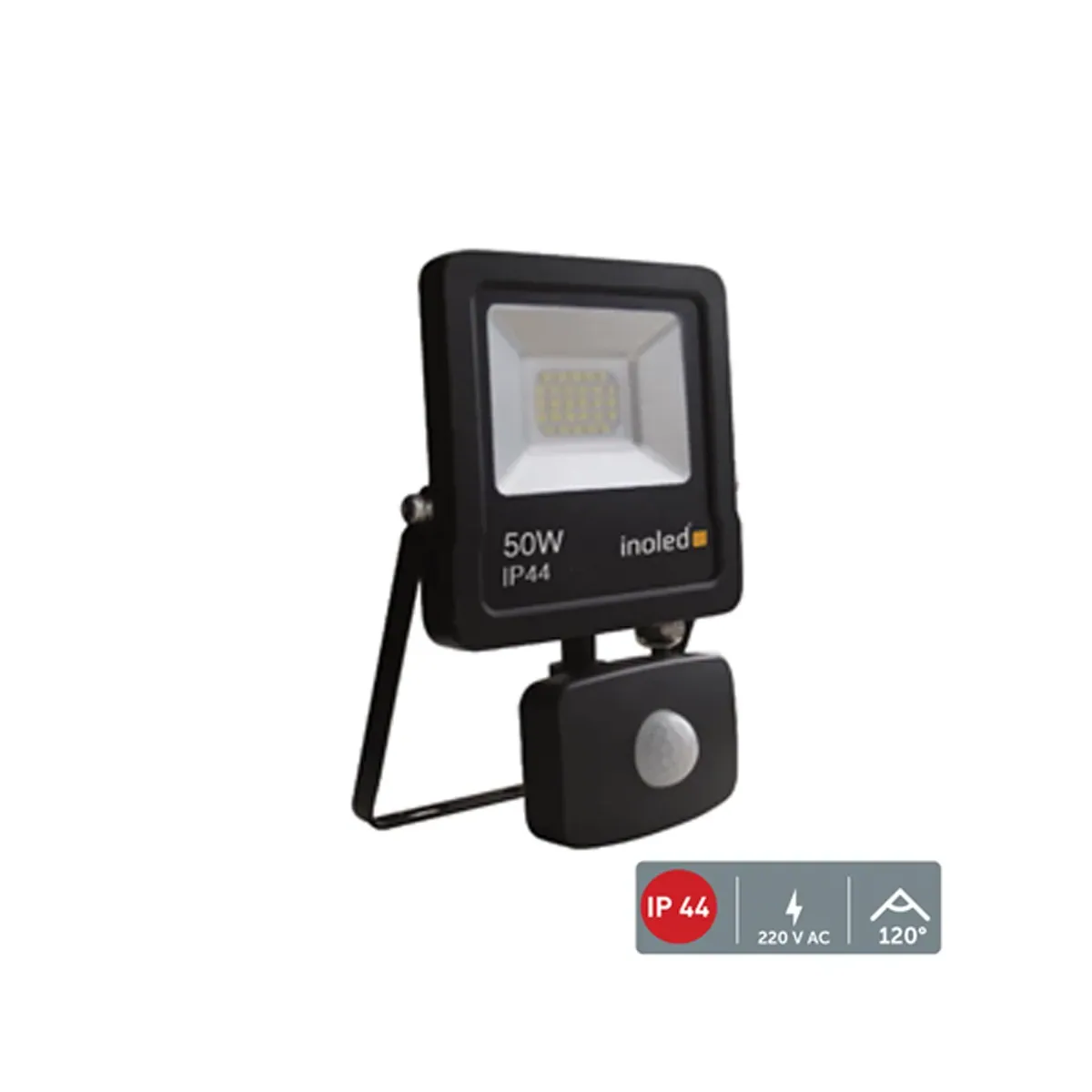 50W Sensor-Equipped 3000 K 6370lm Egra Series LED Floodlight IP65