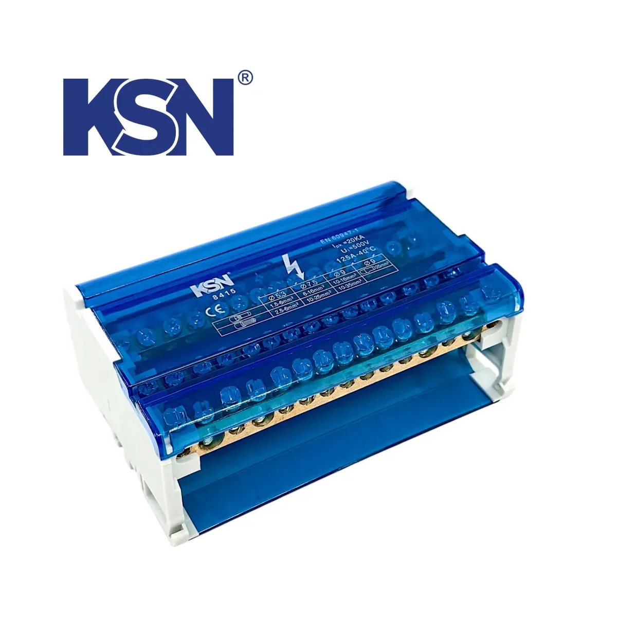 4x15 125A 4-Pole Distribution Unit KSN-DU-4x15