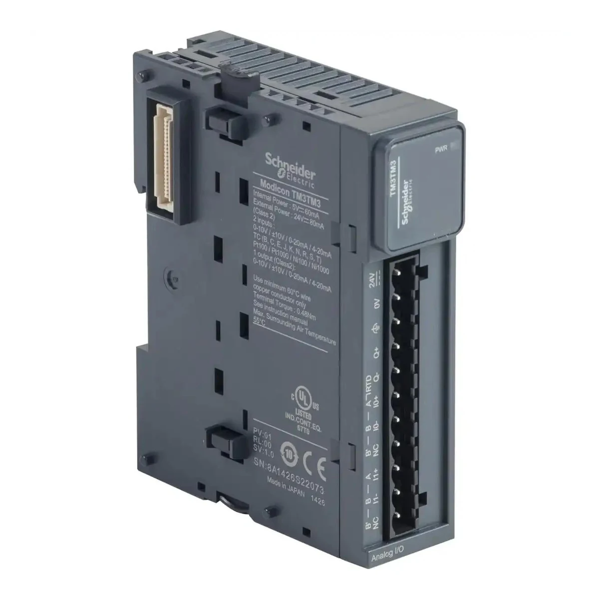 Schneider Electric TM3TM3 2ch Analog Input, 2ch Analog Output, Temperature, Current-Voltage