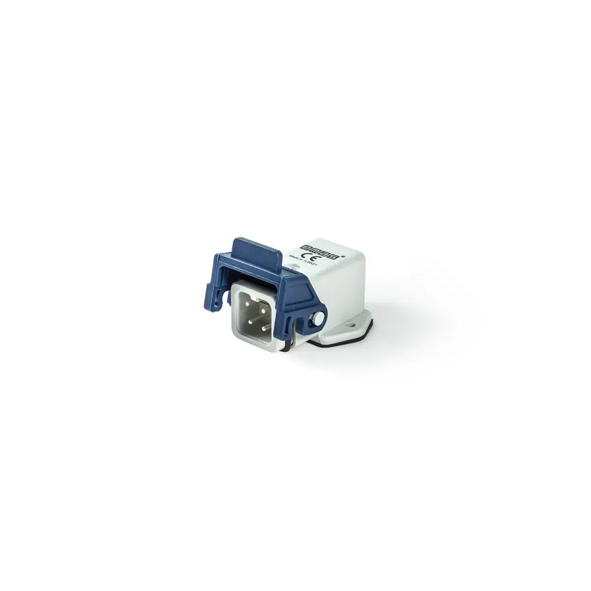 Emas Plastic 4 Contact Angled Type Plug 10A Bottom Entry 1 Latched Multi-Contact EBP04FE41
