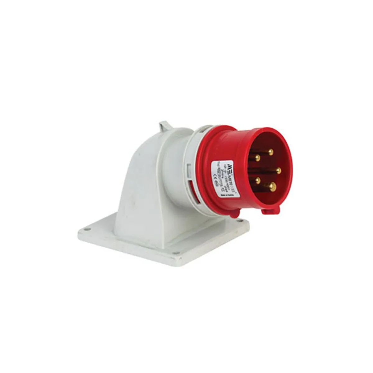 PCE 406210V 5x16A Industrial Plug Angled IP44 Screw Type