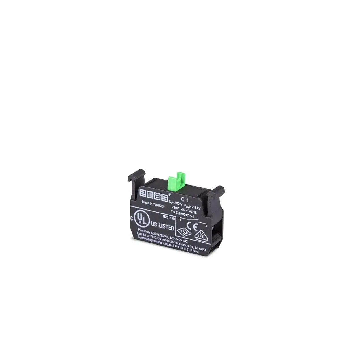 Emas CP/CM Series Spare 1NO Contact Block C1