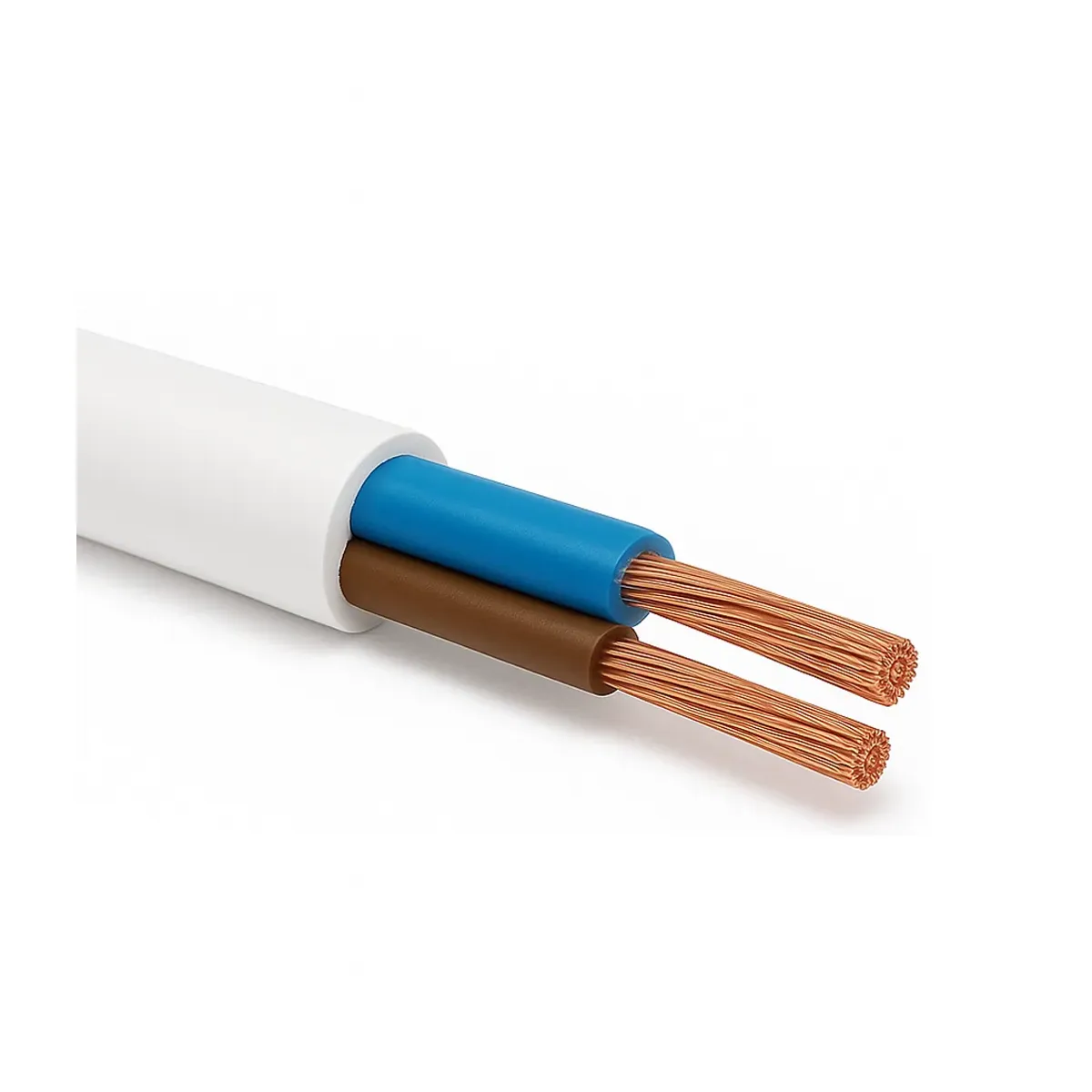 Öznur TTR 2x1.5 mm2 H05VV-F White Cable