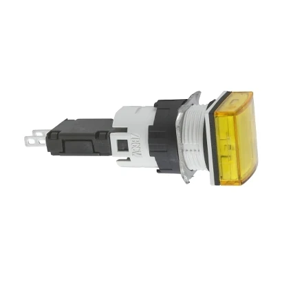 Schneider Electric XB6CV5BB Square Pilot Light Yellow