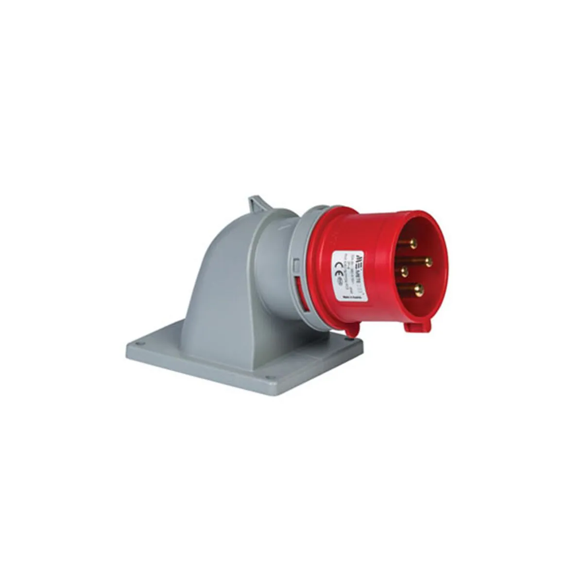 PCE 406218 4x32A Machine Plug Angled IP44