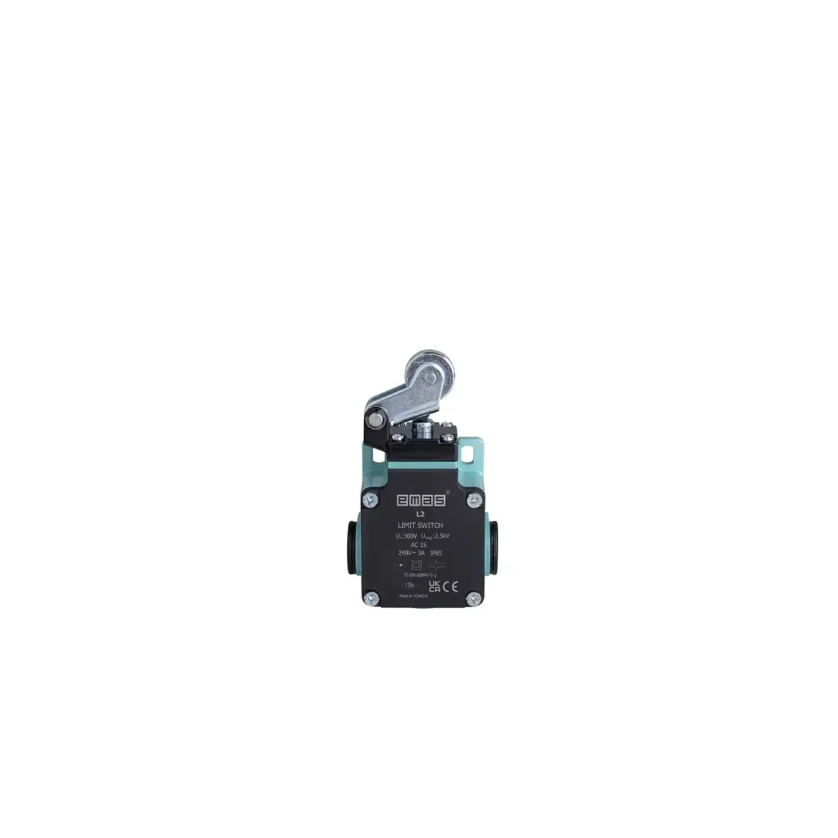Emas Metal Housing Metal Roller Unidirectional Snap-Action 1NO+1NC Limit Switch 22mm L2K13MIM211