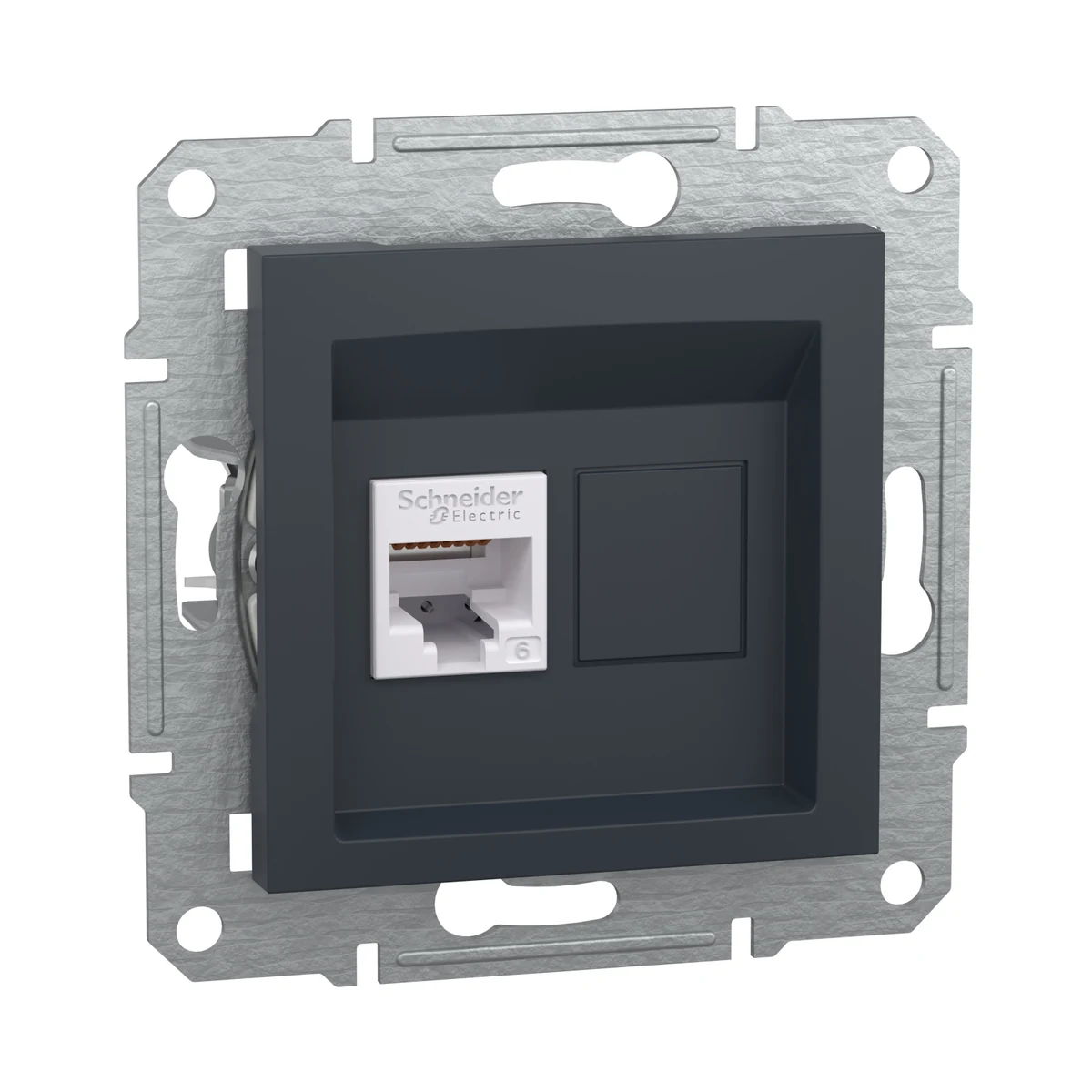 Schneider Electric EPH4700171 Asfora 1*RJ45 CAT.6 UTP Antrasit — üretici ürün görseli