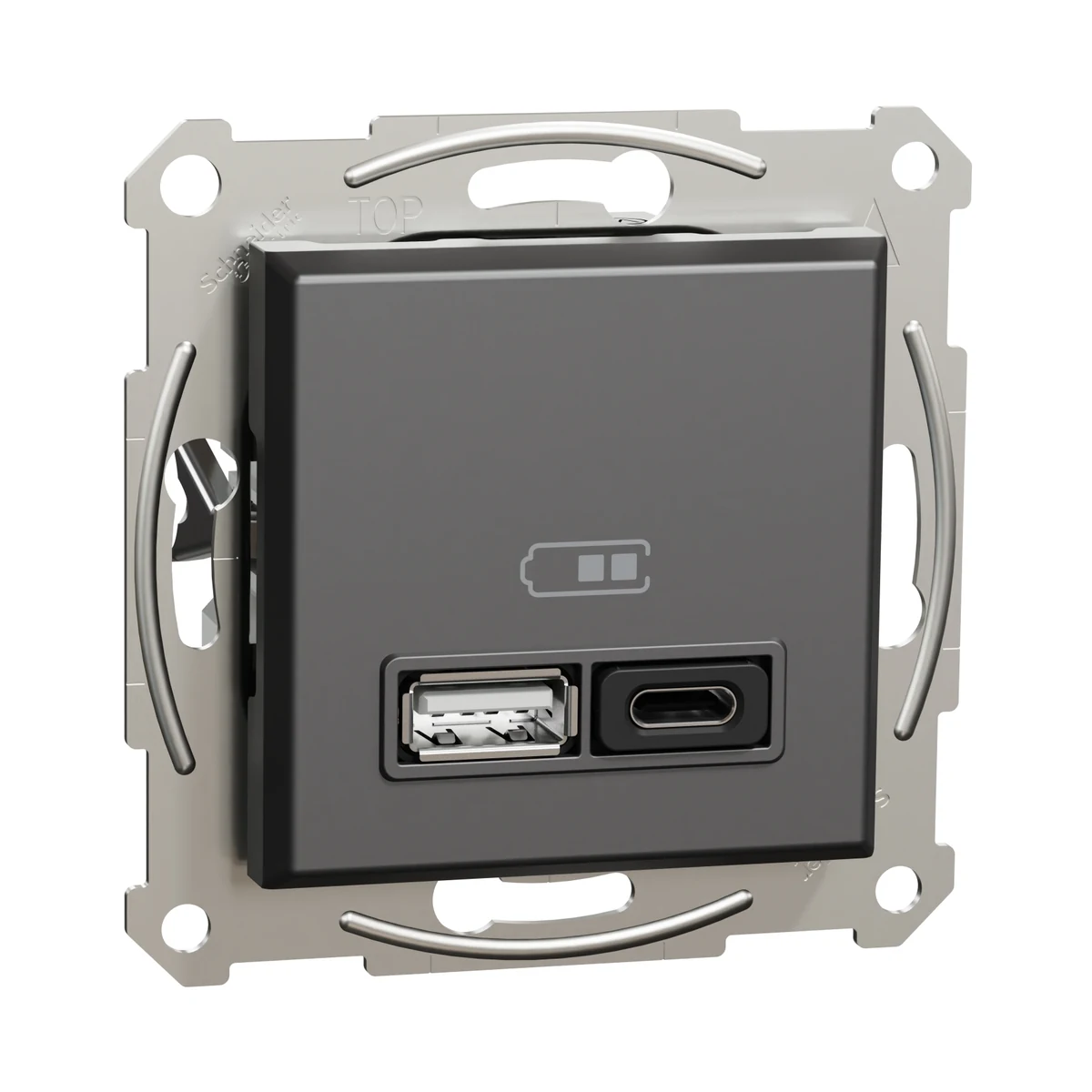 Schneider Electric EPH2700471 USB Prizi, 3A 45W, ikili, Type A+C, beyaz — üretici ürün görseli