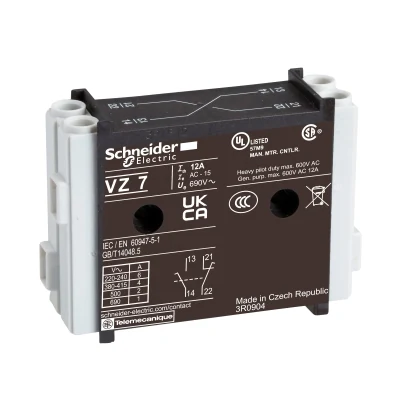 Schneider Electric VZ7 TeSys VARIO Yardımcı kontak bloğu 1NK1NA — üretici katalog görseli