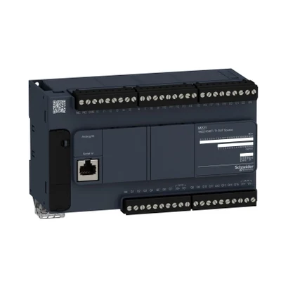 Schneider Electric TM221C40T M221 PLC, 24 DI, 16 DO Transistör — üretici katalog görseli