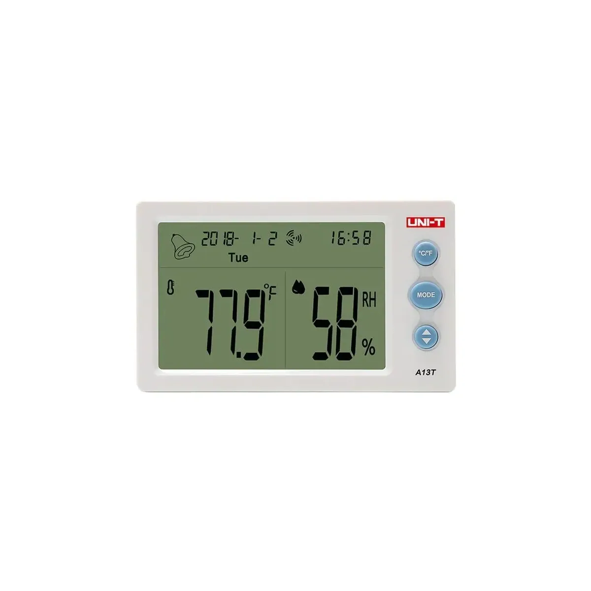 Unit A13T Digital Clock Temperature and Humidity Meter