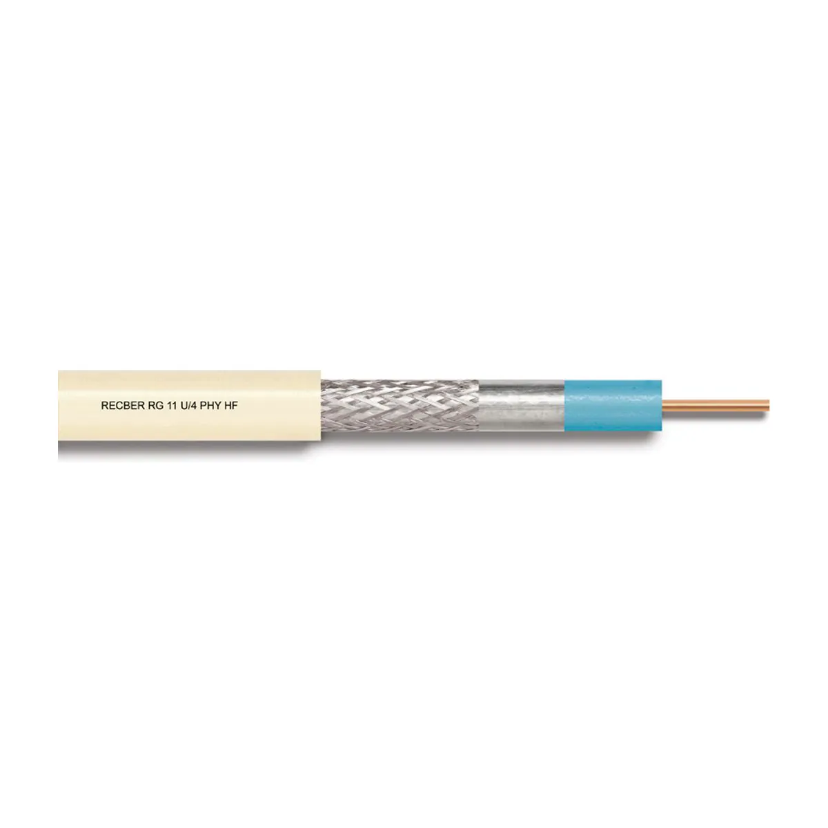 Reçber RG 11 U/4 PHY-HF Class B Cu/Al Cable