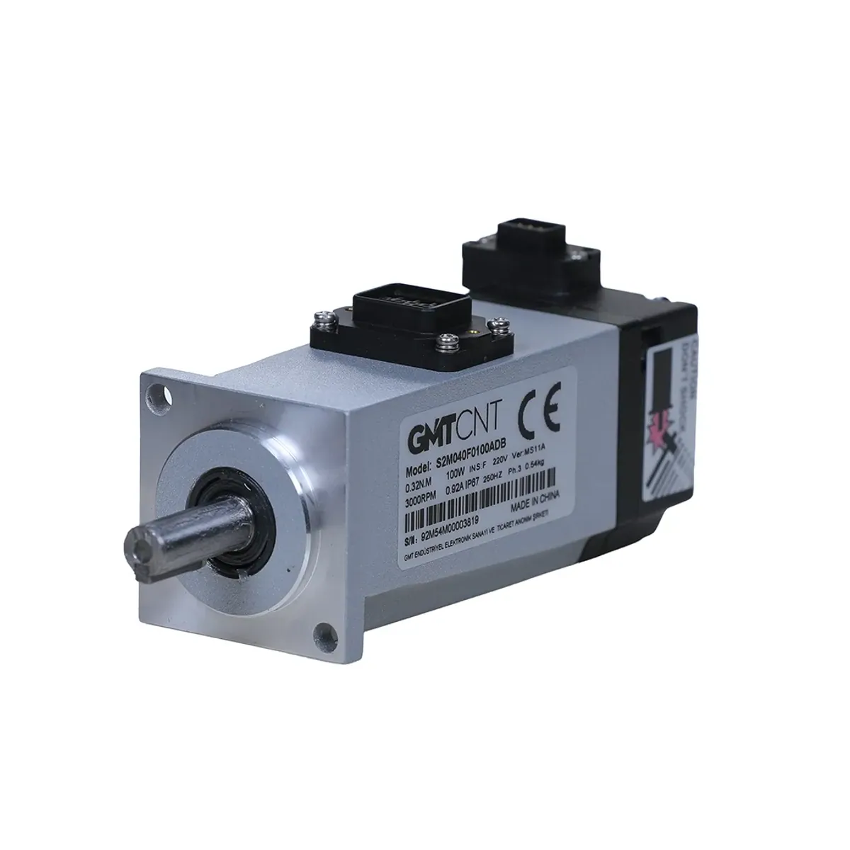 GMT S2M060F0200ADB Servo Motor, 200 W, with Brake