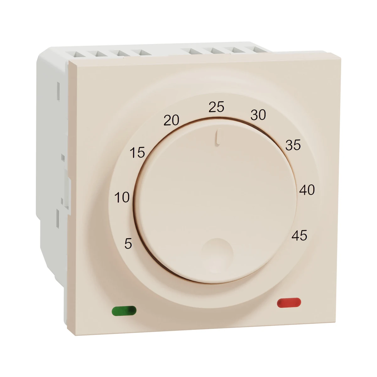 Schneider Electric NU350344 Yeni Unica, Floor Thermostat 10A 2 module, Cream