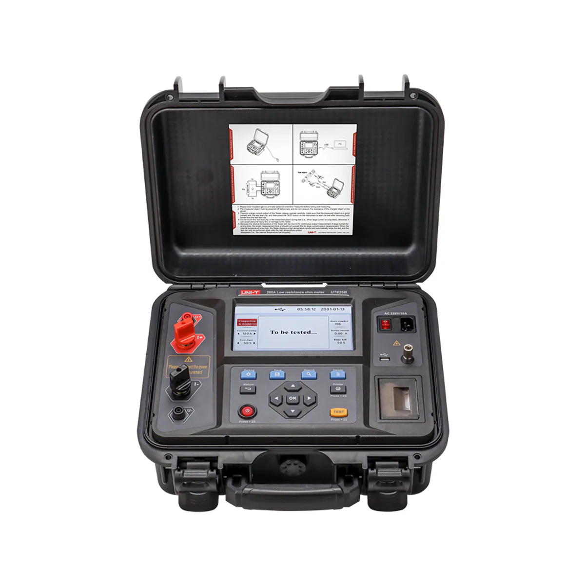 Unit UT625B 200A 0.1 µΩ – 2000 mΩ Düşük Direnç Ohmmetresi
