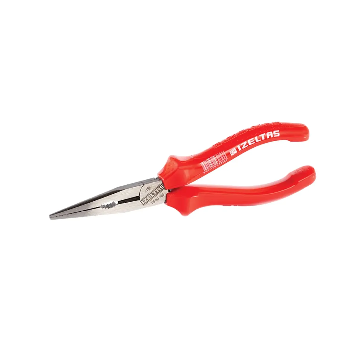 İzeltaş 160mm Long-Nose Pliers, Flat Jaws, Opaque