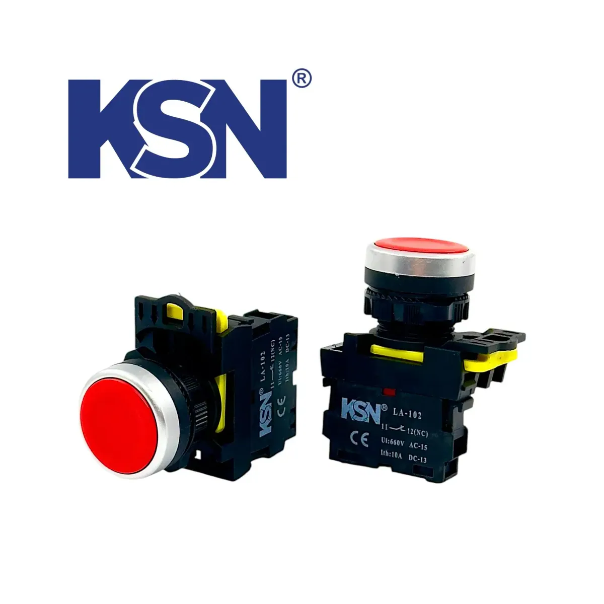 Non-Illuminated Spring-Return 1nc Red Stop Push Button 22mm KN-55-01
