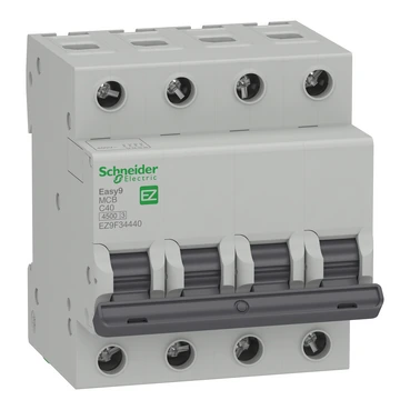 Schneider Electric EZ9F34440 Easy9 4P 50A, 4,5kA C Eğrisi Otomat