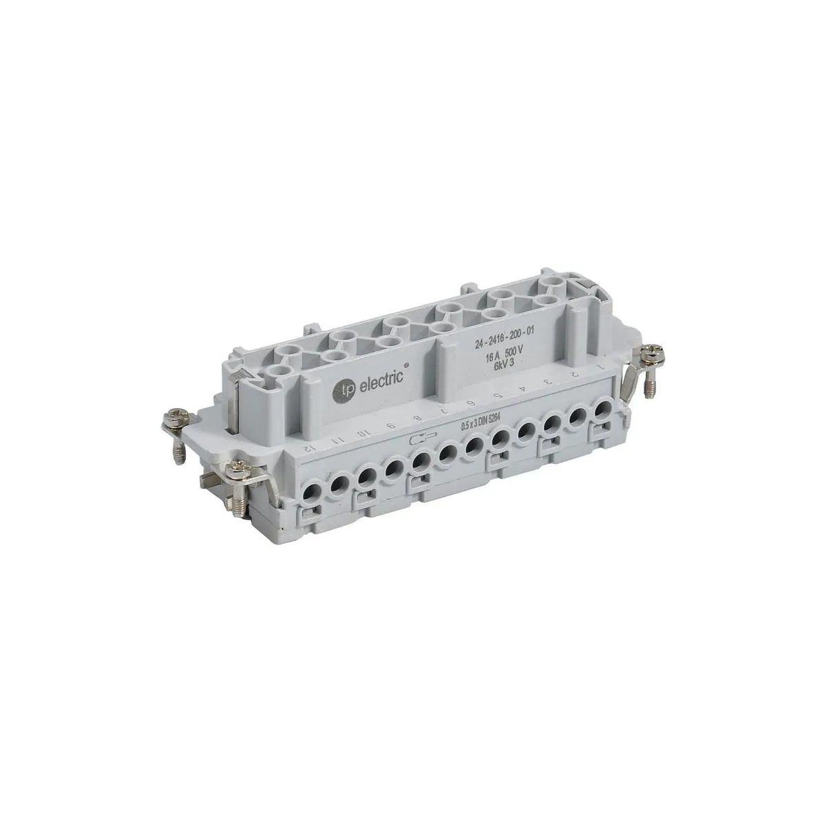 TP Elektrik 24-2416-210-01 24x16A Multi-Contact Socket Insert - Screw Connection (25-48), IP 65