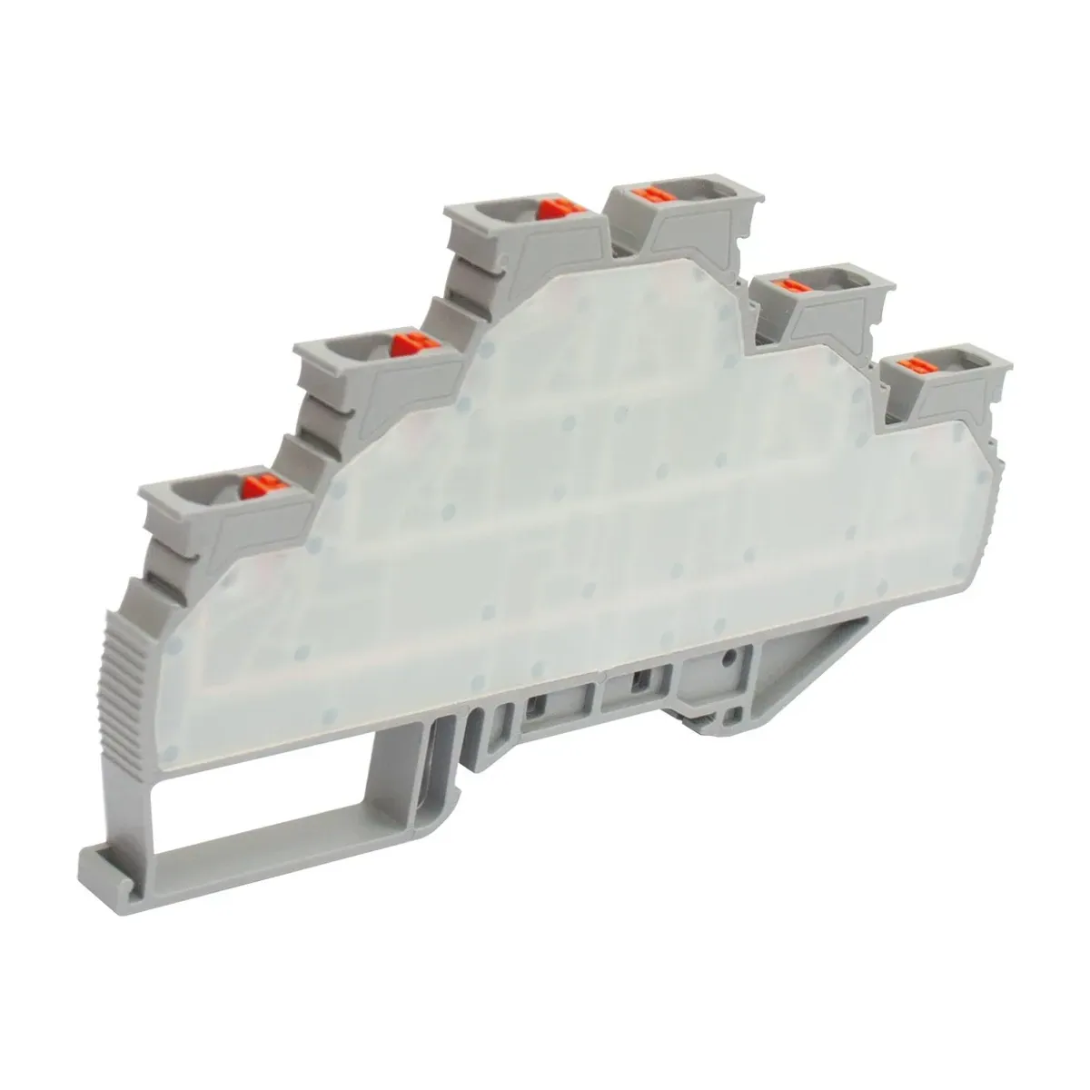 Onka OPK-3K 2.5mm2 Monoblock Spring-Connection Triple-Level Terminal Block Black