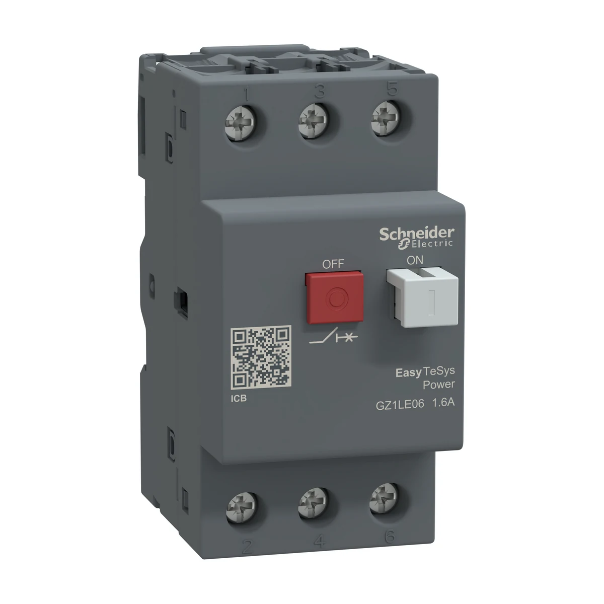 Schneider Electric GZ1LE06 EasyPact TVS Motor Koruma Şalt Many 1.6A — üretici ürün görseli