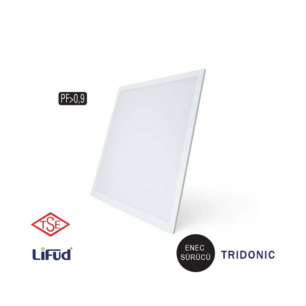 40W Flush-Mounted 60x60 Square 6500 K ENEC Driver - TSE Lumia Series Backlight LED Panel Luminaire