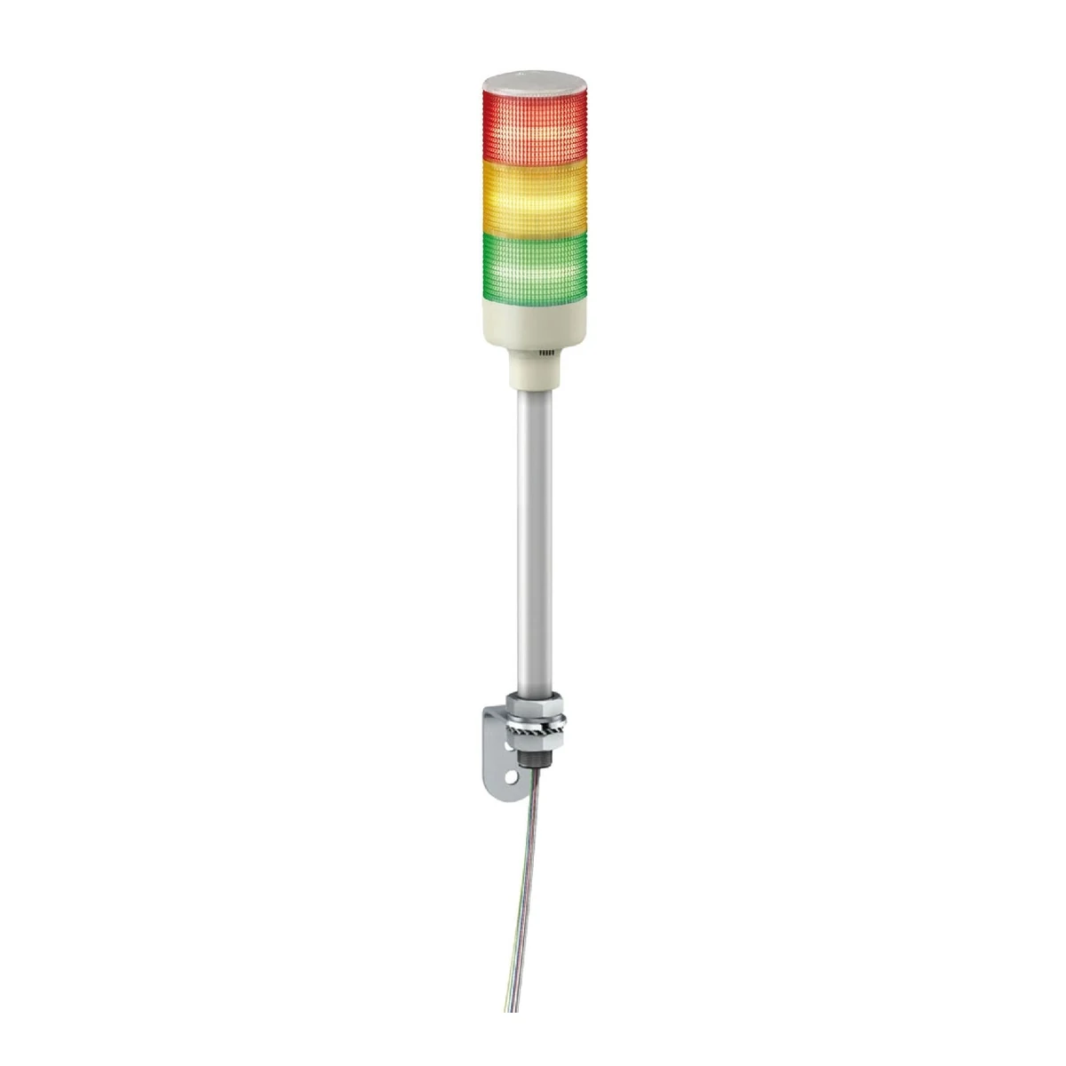 Schneider Electric XVGB3S Signal Tower, RAG, L Bracket Mounted, with Audible Alarm