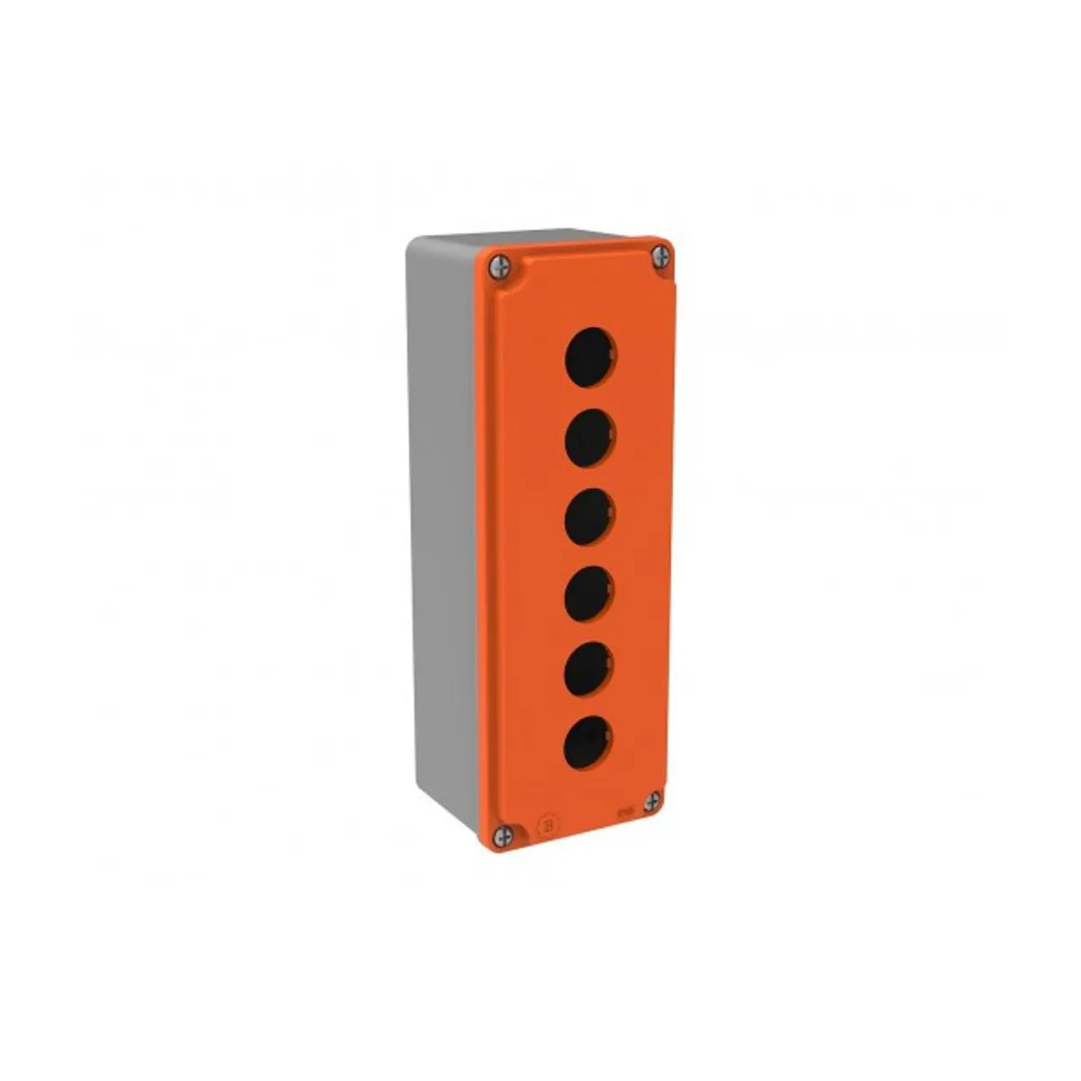Bemis EXBT4-4001-0017 ATEX Ex-Proof Alüminyum 6’lı Buton Kutusu IP67 80x230x73 Turuncu