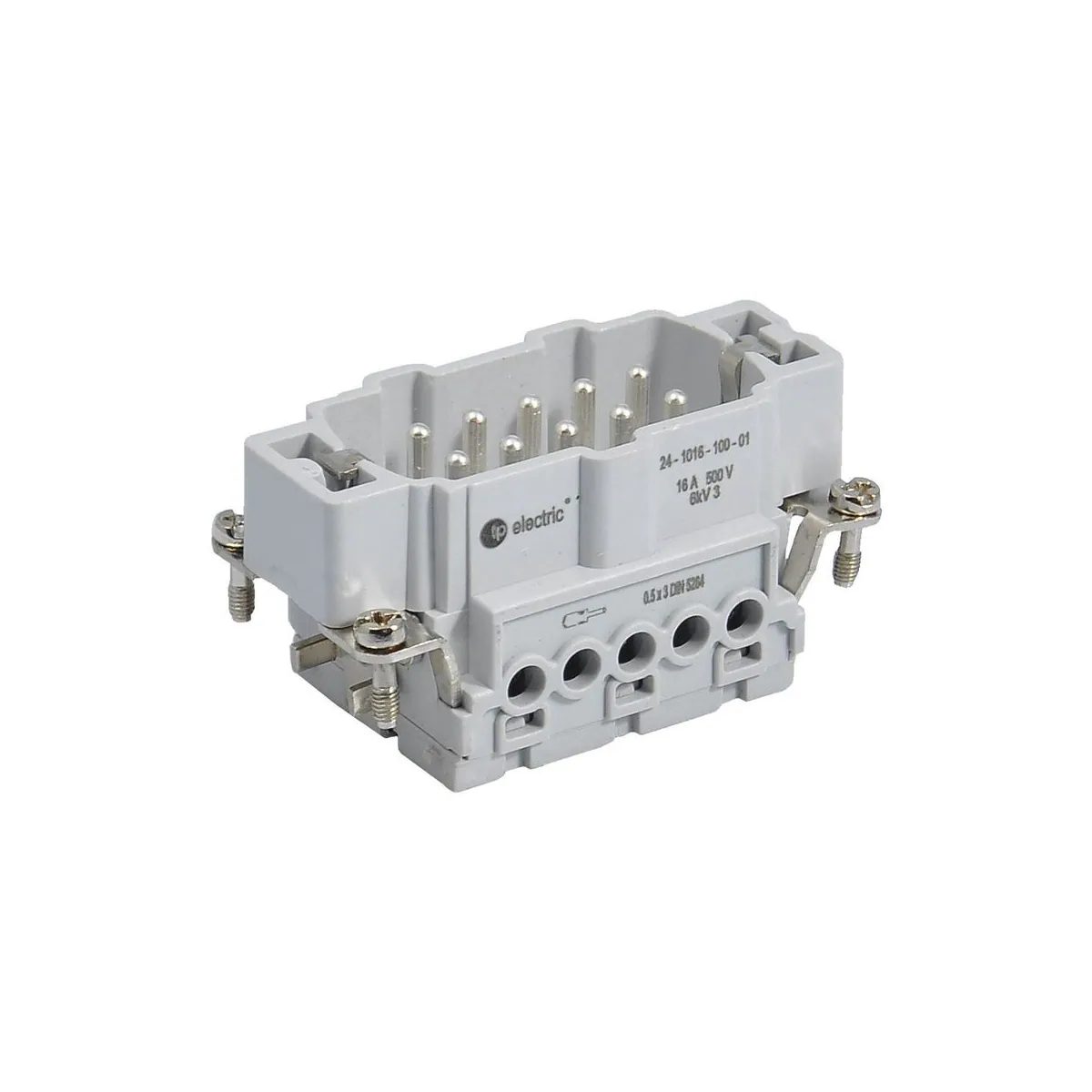 TP Elektrik 24-1016-100-01 10x16A Multi-Contact Plug Insert - Screw Connection (1-10), IP 65