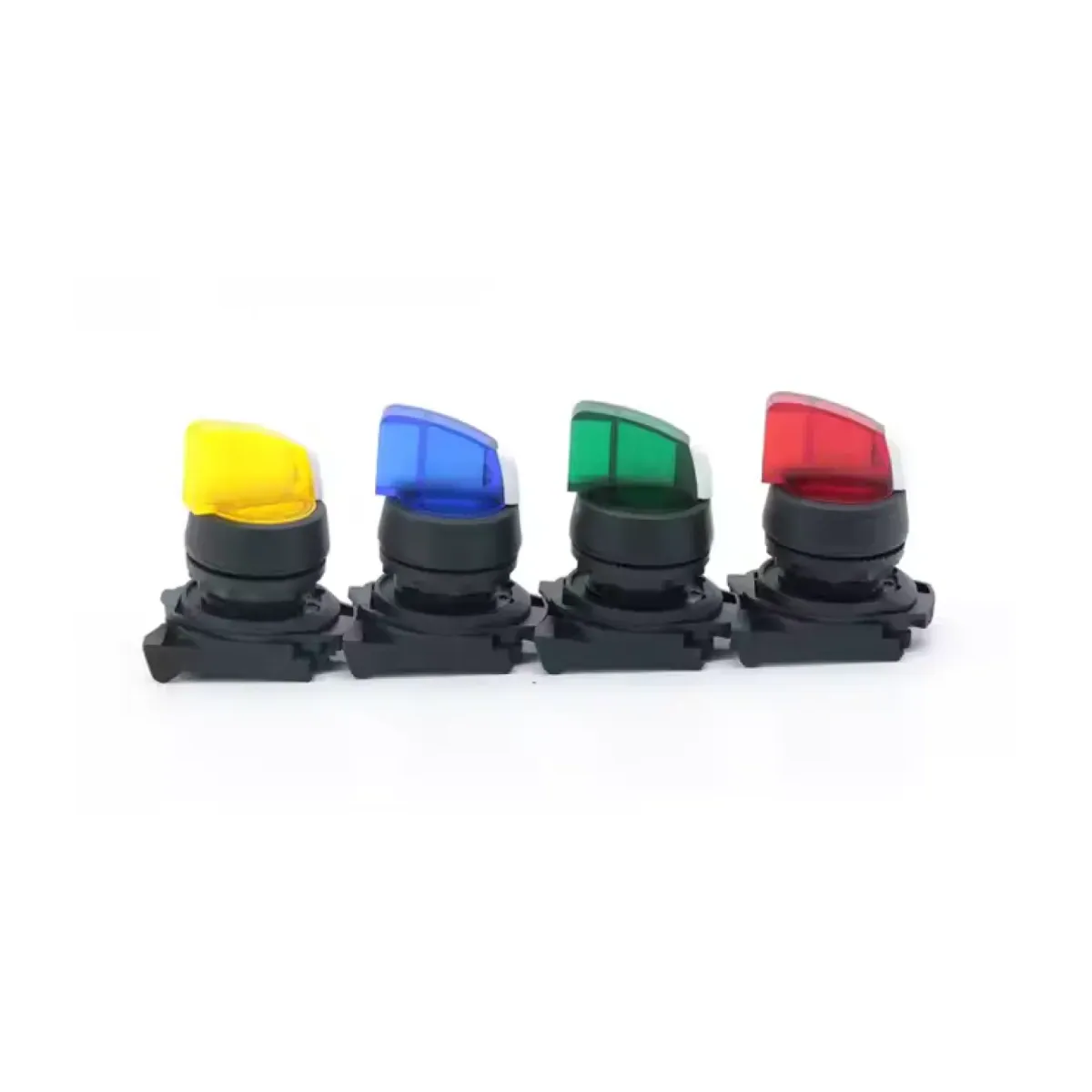Isıso ISP-AK124B5 Latching Push Button, Red, 1 NO + 1 NC, 0-1, Illuminated, 24 V AC/DC, Plastic Series
