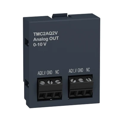 Schneider Electric TMC2AQ2V M221 Kartuş modülü, 2ch analog çıkış, Voltaj — üretici katalog görseli