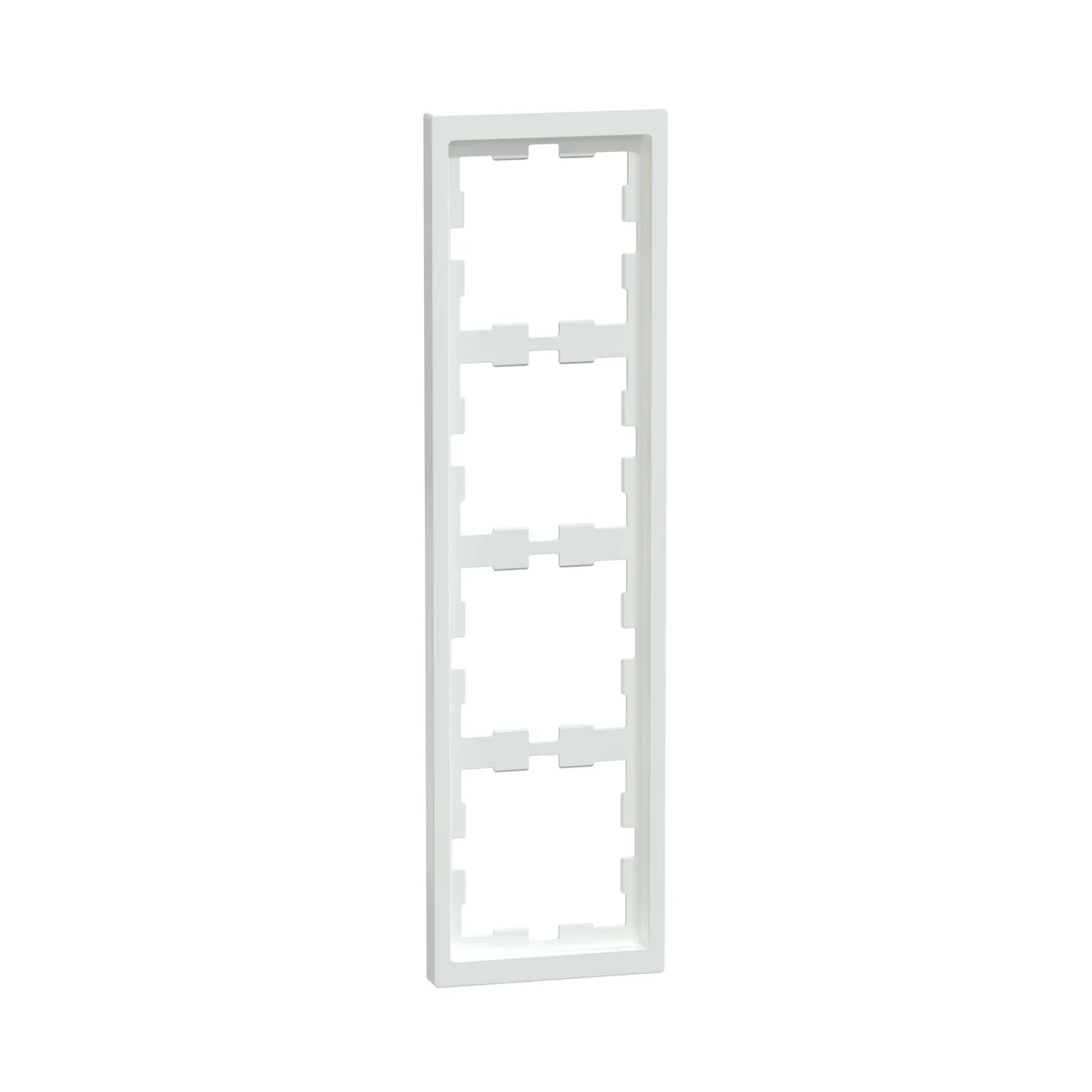 Schneider Electric MEG4040-6535 Merten System-D, 4-Gang Frame, Lotus White, D-Life
