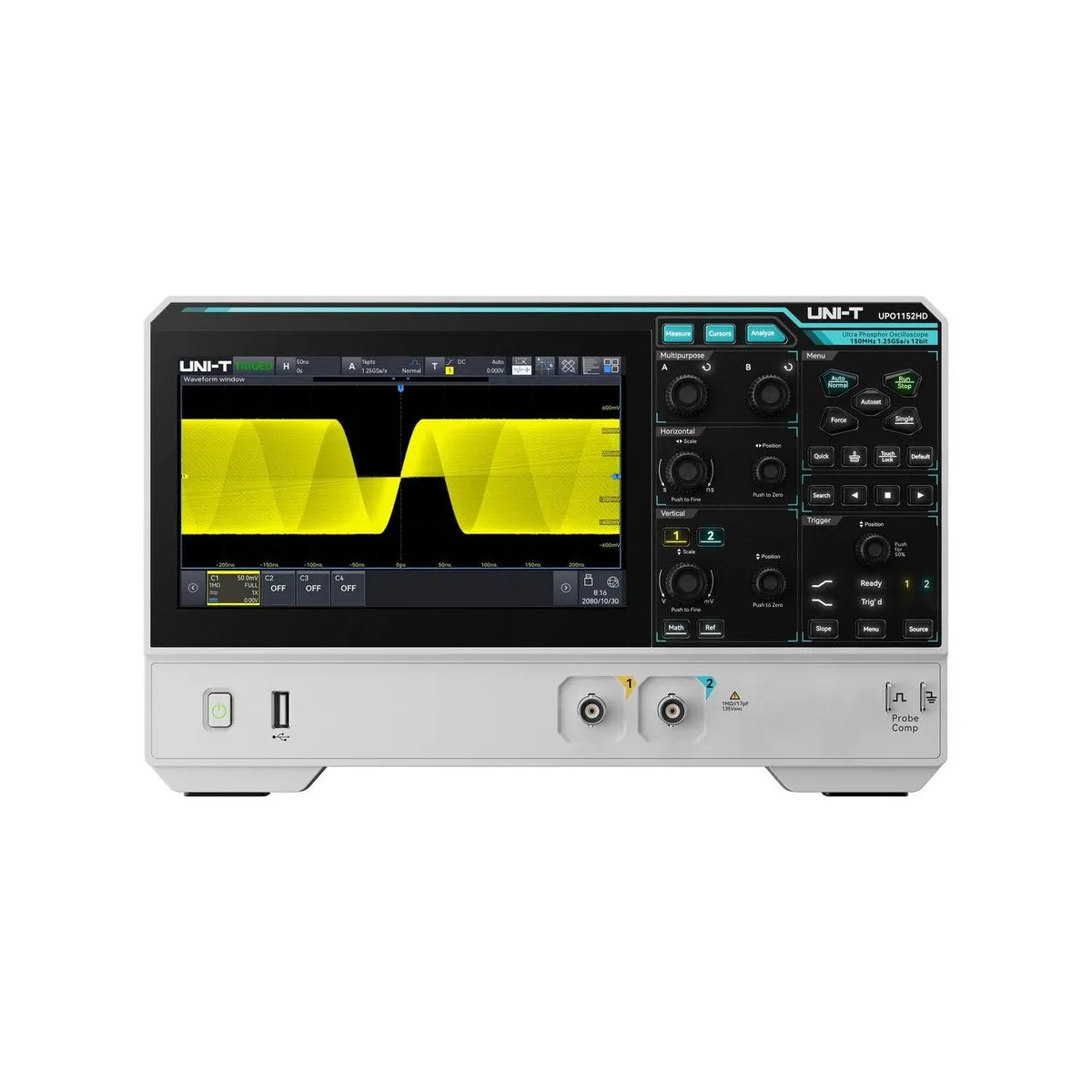 Unit UPO1152HD 150 MHz 2 kanallı masa tipi osiloskop
