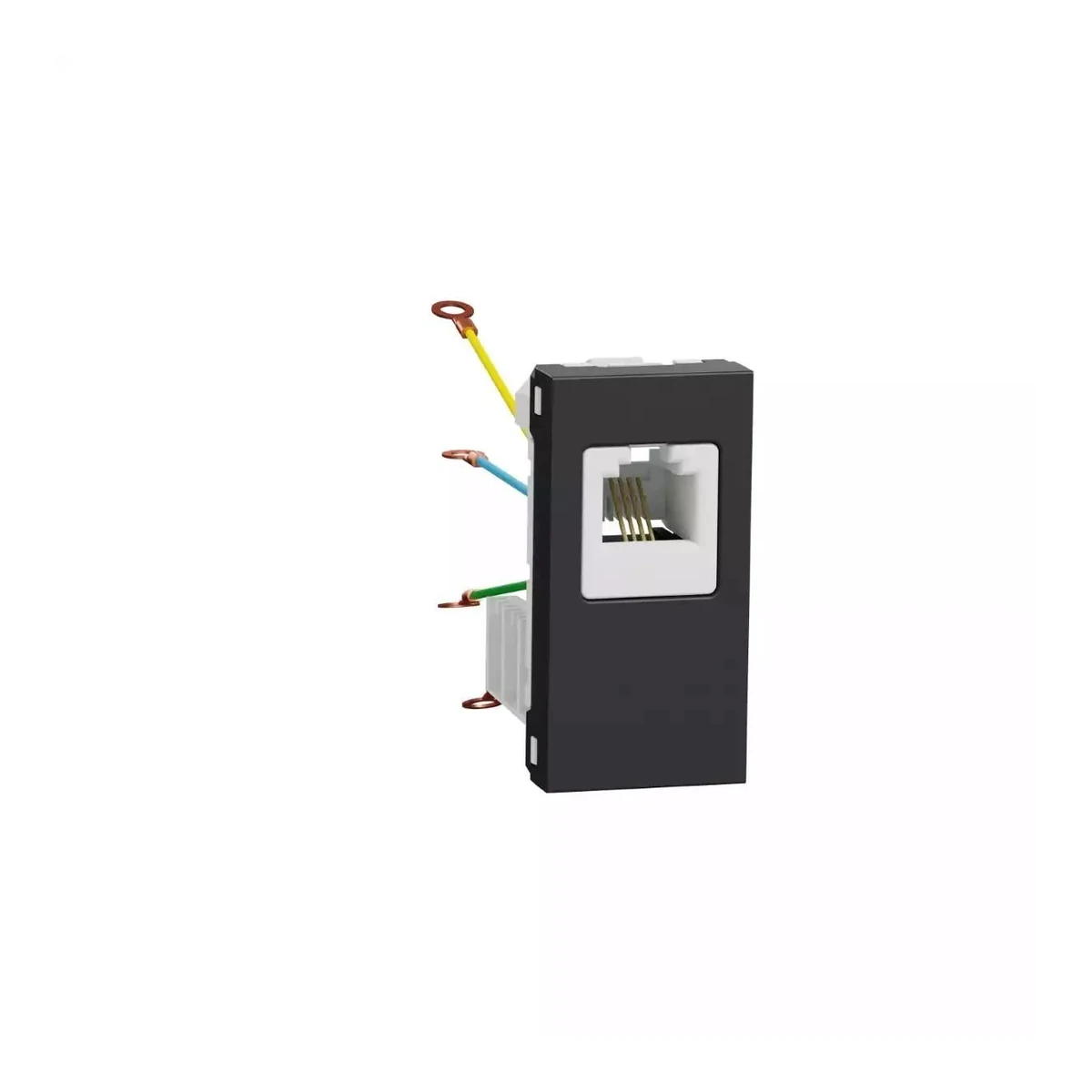 Schneider Electric NU349154 Yeni Unica, RJ12 Telephone Socket 1 module, Anthracite